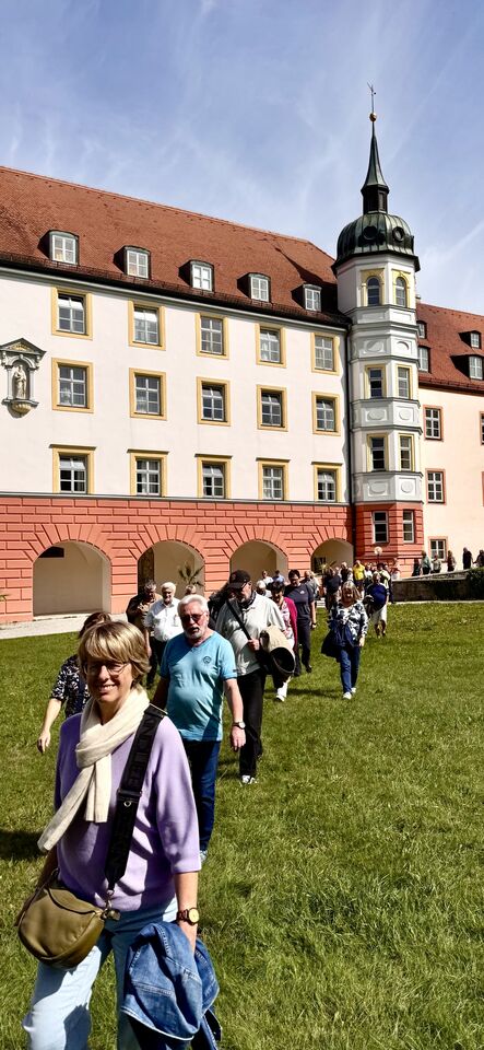 Im Gänsemarsch ging´s los… Ankunft im Kloster Scheyern